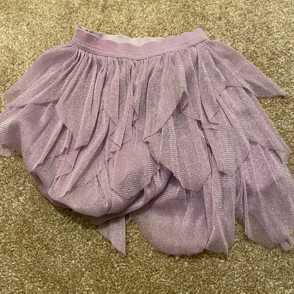Purple flare skirt